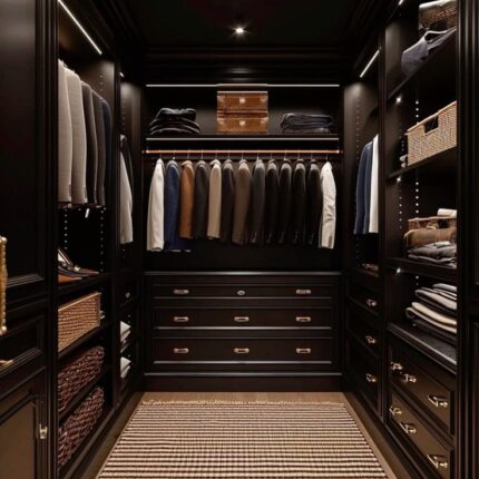 Aesthetic closet interior