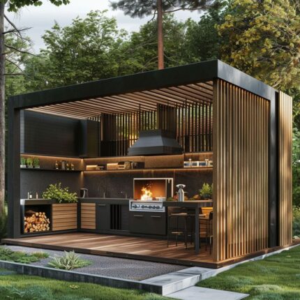 Modern luxury summer kitchens